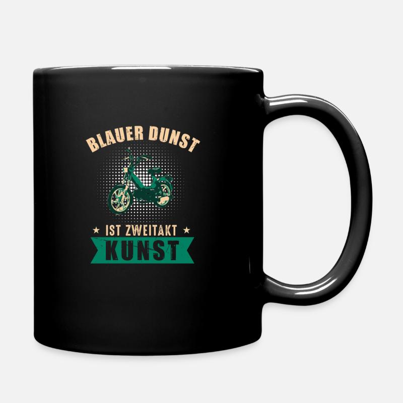 Maxi Moped Blauer Dunst Ist ZweiTakt Kunst - Tasse einfarbig - Schwarz