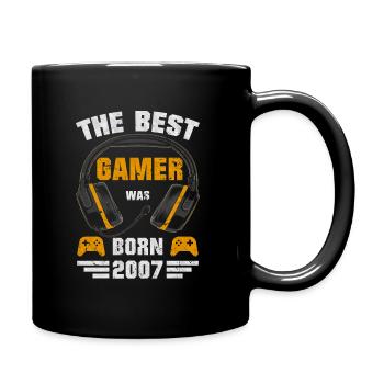 Gaming Birthday Gamer 2007 Born Gift - Full Colour Mug - black - Right