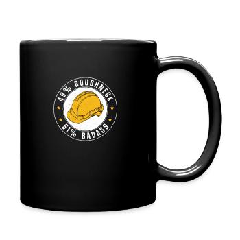 Roughneck Badass Funny Oilfield Worker - Mug uni - noir - Droite