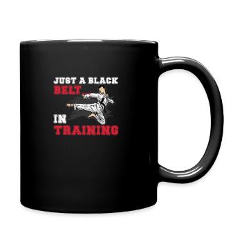 Karaté de sports de combat pour une ceinture noire - Mug uni - noir - Droite