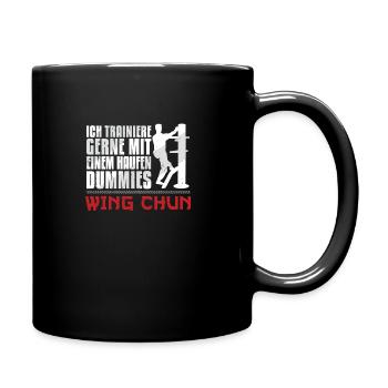 Wing Chun Holzpuppe Haufen Dummies Martial Arts - Full Colour Mug - black - Right