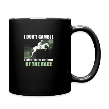 Je ne joue pas au jeu drôle Derby Day pour les - Mug uni - noir - Droite