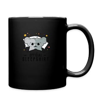 Official Sleepingshirt Pajamas Koala Funny - Full Colour Mug - black - Right