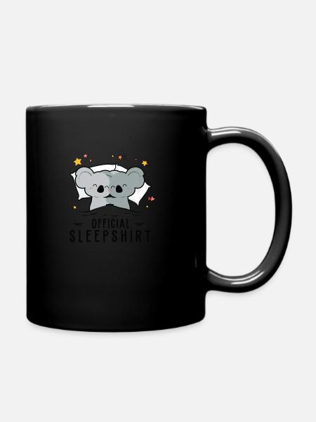 Offizielles Schlafanzug Koala Funny - Tasse einfarbig - Schwarz