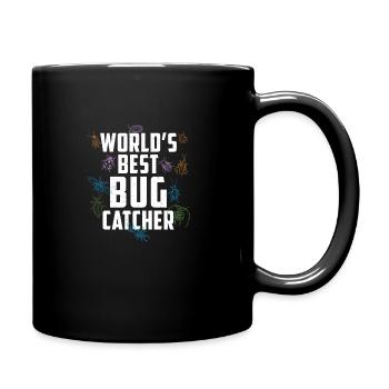 Worlds Best Bug Catcher Funny Entomologist Bug - Full Colour Mug - black - Right