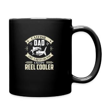 Humoristique de pêche au poisson-chat amusant - Mug uni - noir - Droite