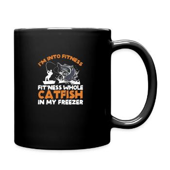 I'm Into Fitness Humour de pêche humoristique - Mug uni - noir - Droite