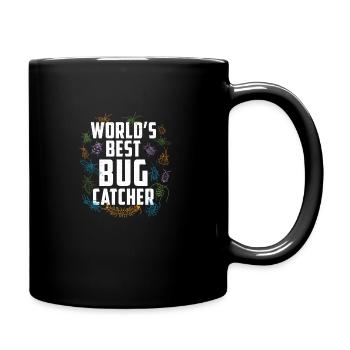 Worlds Best Bug Catcher Funny Entomologist Bug - Full Colour Mug - black - Right