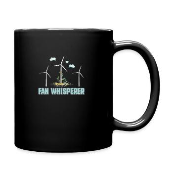 Fan Whisperer Technicien d'éolienne amusant - Mug uni - noir - Droite