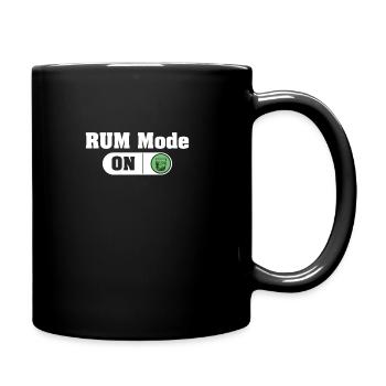 Lustiges Rum-Party-Trinken für einen - Tasse einfarbig - Schwarz - Rechts