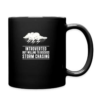Introverti mais prêt à discuter de Funny Storm - Mug uni - noir - Droite