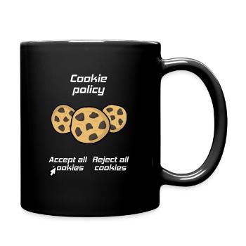 Politique de cookies, Accepter les cookies Blague - Mug uni - noir - Droite