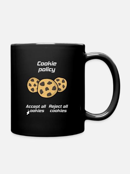 Politique de cookies, Accepter les cookies Blague - Mug uni - noir