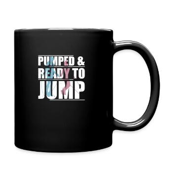 Corde à sauter amusante avec pompe et prête à - Mug uni - noir - Droite