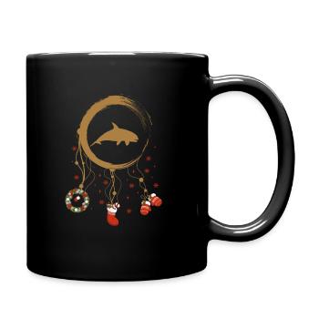 Orka Weihnachten Weihnachtstraumfänger - Tasse einfarbig - Schwarz - Rechts