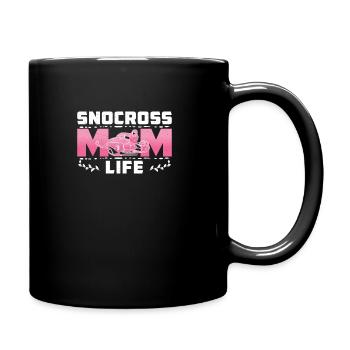 Cool Snocross Mom Life For A Snowmachine Mother - Full Colour Mug - black - Right