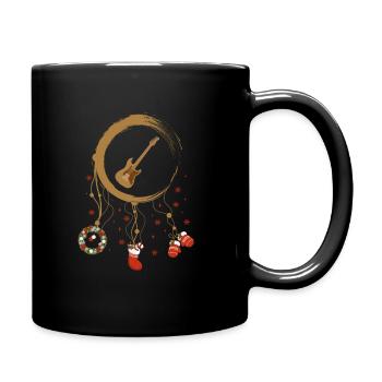 E-Bass Weihnachten Weihnachtstraumfänger - Tasse einfarbig - Schwarz - Rechts