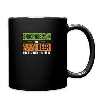 Vintage Snocross Racing For A Beer Lover - Mug uni - noir - Droite