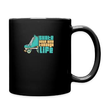 Quad Skating Quote For A 90s Skates Lover Roller - Full Colour Mug - black - Right