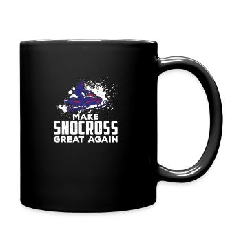Klassisches Schnorchel-Rennen für einen - Tasse einfarbig - Schwarz - Rechts
