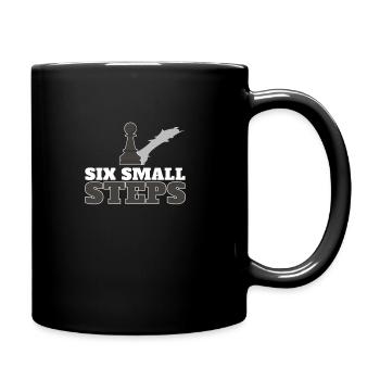 Motivierender Schachball in sechs kleinen - Tasse einfarbig - Schwarz - Rechts