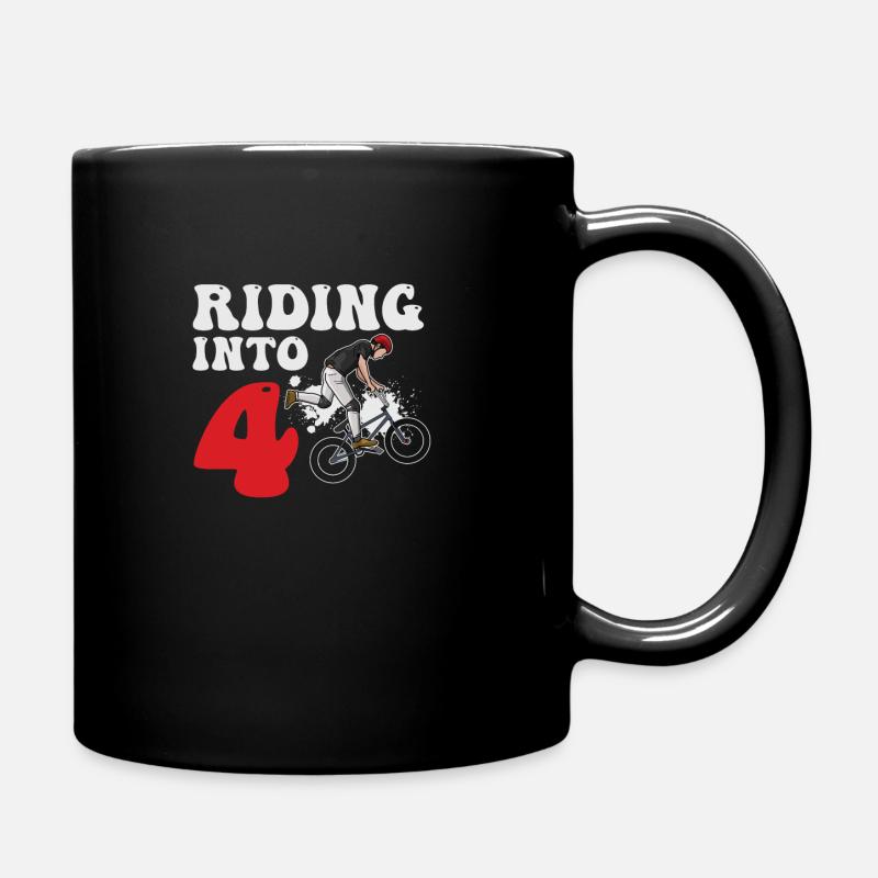 Vélo de course BMX Riding Into 4 ans 4e - Mug uni - noir
