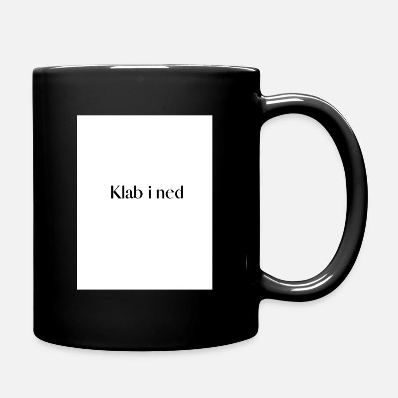 klab i net - Tasse einfarbig - Schwarz