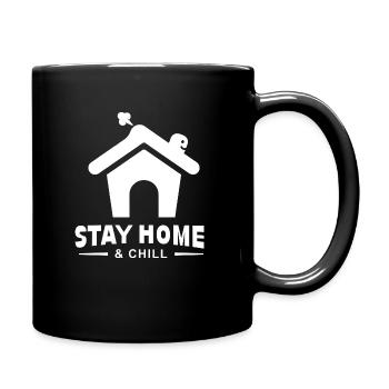 Restez à la maison et détendez-vous - Mug uni - noir - Droite