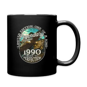 Légendaire depuis 1990 - Mug uni - noir - Droite