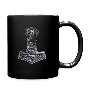 Original Thors Hammer Vikings Symbole celtique - Mug uni - noir - Droite