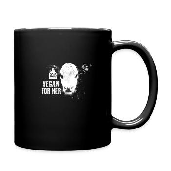 Have A Heart, Vegan For Her, Sweet Animals - Full Colour Mug - black - Right