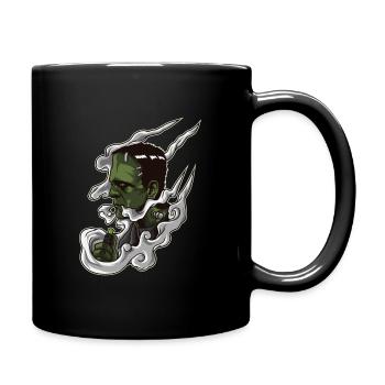 Vaping Monster Illustration | Vape d'horreur - Mug uni - noir - Droite