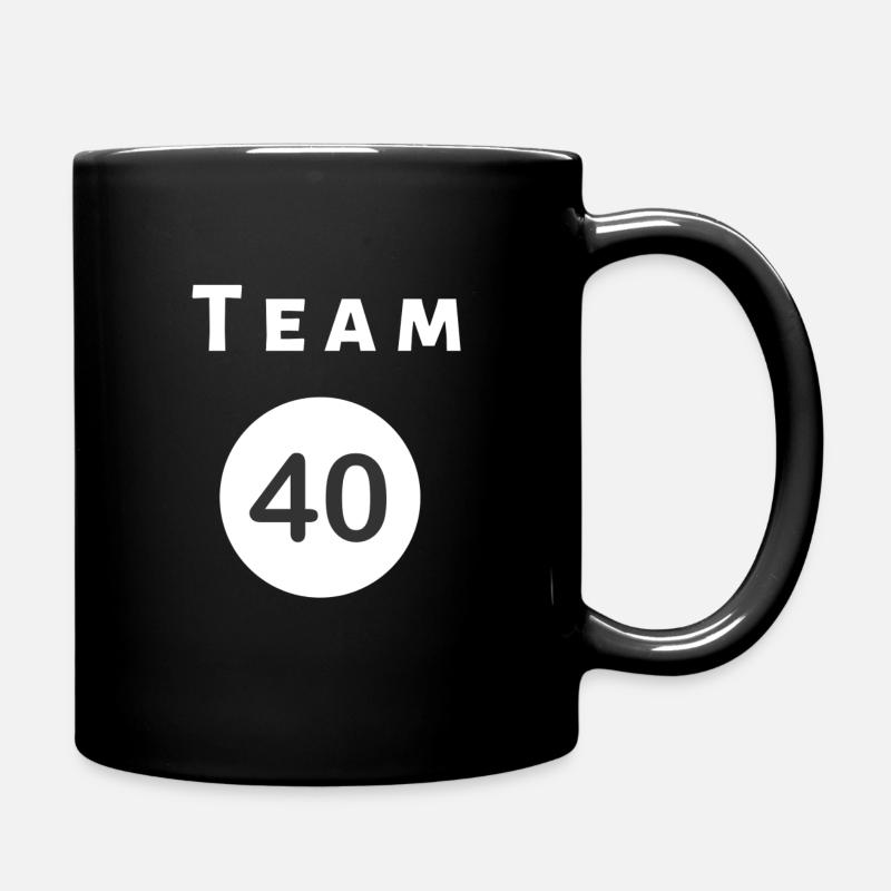 ich bin 40 Geburtstag Geschenk 40 Geburtstag - Tasse einfarbig - Schwarz