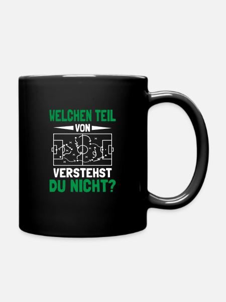 Fußballtrainer Coach Fußballcoach Spielertrainer - Tasse einfarbig - Schwarz