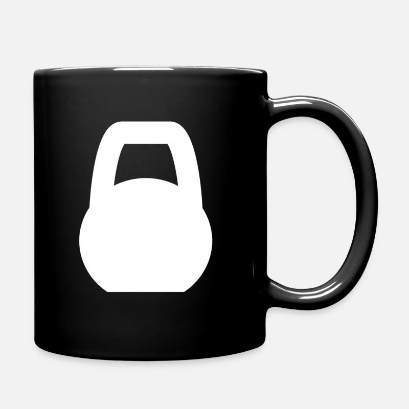 Kettleball , Sport Gewicht 02 - Tasse einfarbig - Schwarz