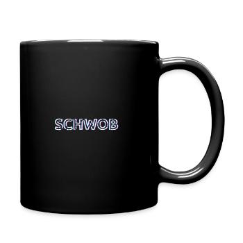Schwob Schwabe Schwaben Dialekt - Tasse einfarbig - Schwarz - Rechts