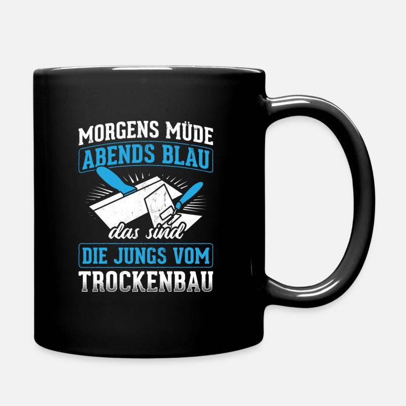 Trockenbauer Trockenbau Geschenkidee - Tasse einfarbig - Schwarz