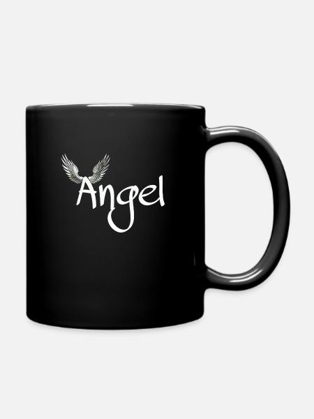 Damen tshirts - Tasse einfarbig - Schwarz