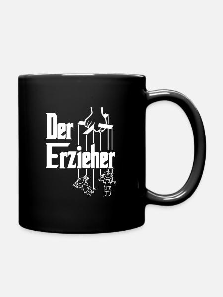 Der Erzieher Lustig Fun Humor Erziehung Kinder Job - Tasse einfarbig - Schwarz
