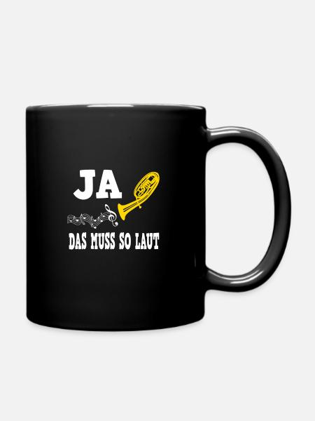 Tenorhorn Tenorhornist Blaskapelle Orchester - Tasse einfarbig - Schwarz