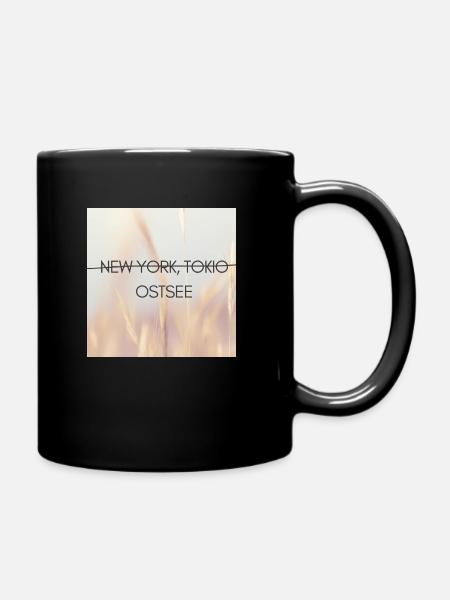 Ostseeliebe - Tasse einfarbig - Schwarz