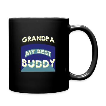 Grandpa my best Buddy, Erinnerungen, Geschenkidee - Tasse einfarbig - Schwarz - Rechts