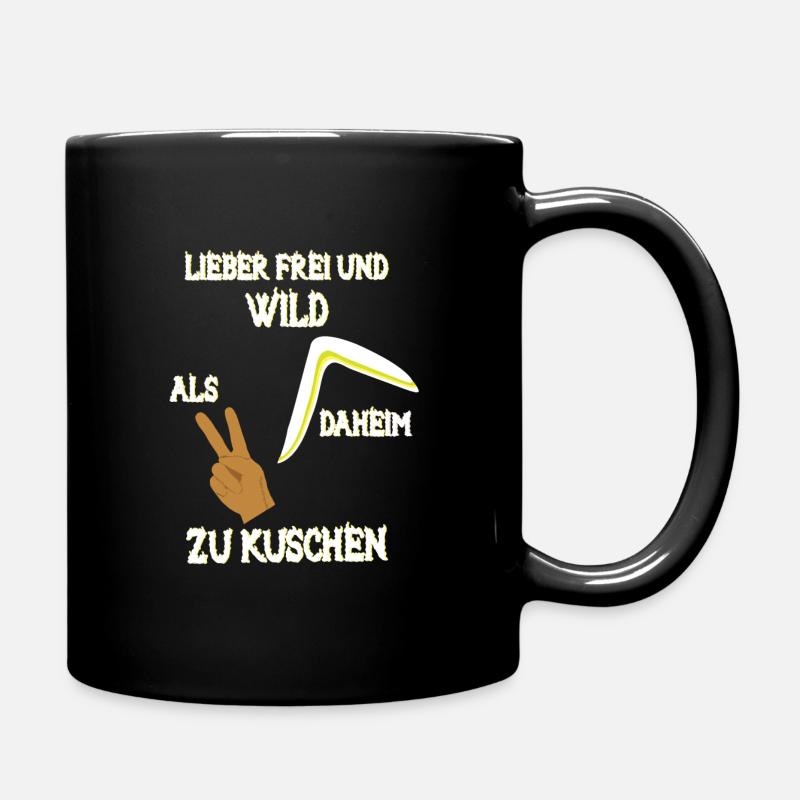 Lieber Frei und Wild - Tasse einfarbig - Schwarz