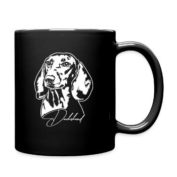 Dachshund Portrait Dog Portrait Dogs Wilsigns - Full Colour Mug - black - Right