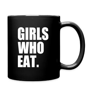 Girls who eat - Full Colour Mug - black - Right