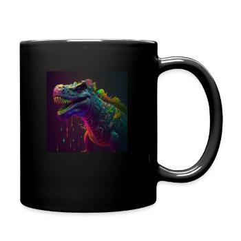 Dinosaure coloré / Carnotaurus, UNIQUE - Mug uni - noir - Droite