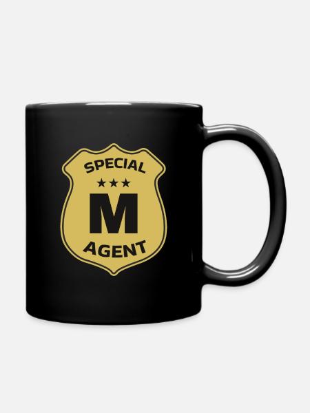 Special Agent M - Tasse einfarbig - Schwarz
