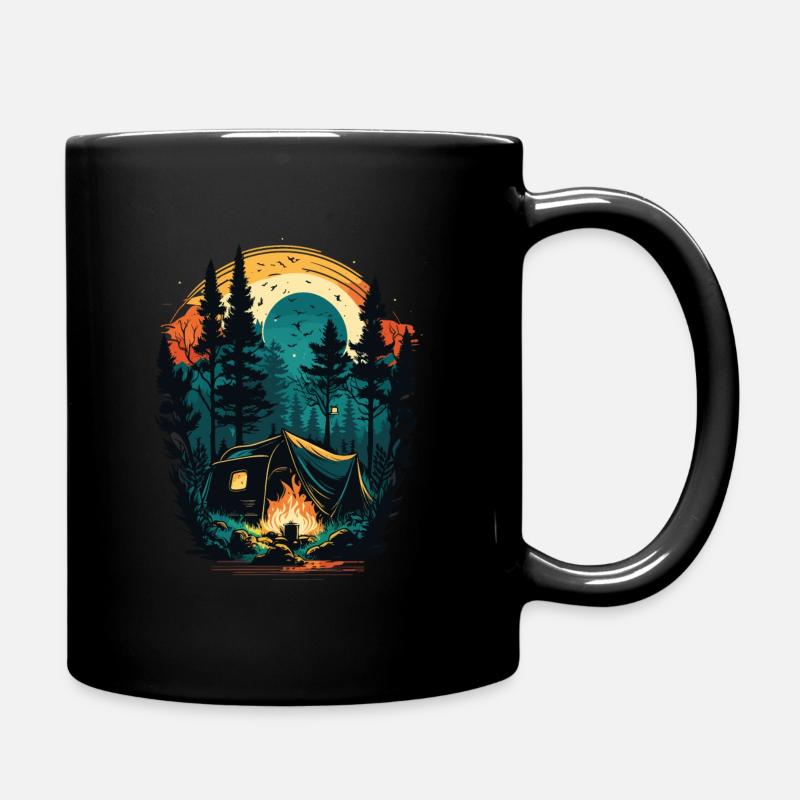 Camping - Survival Home est l’endroit où se trouve ma bâche - Mug uni - noir