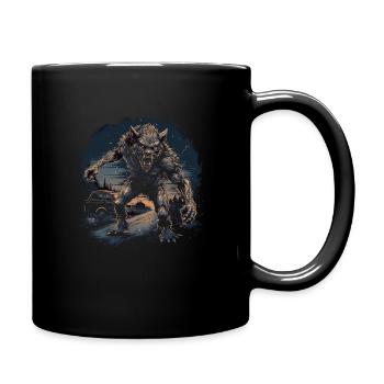 Dog Wolf Werewolf Cerberus Hellhound myth - Full Colour Mug - black - Right