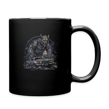 Dog Wolf Werewolf Cerberus Hellhound myth - Full Colour Mug - black - Right